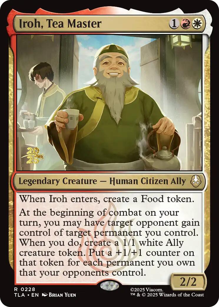 Iroh, Tea Master [Avatar: The Last Airbender Prerelease Cards] | Empire Gaming NC