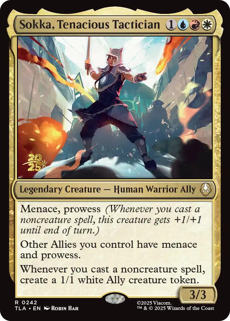 Sokka, Tenacious Tactician [Avatar: The Last Airbender Prerelease Cards] | Empire Gaming NC
