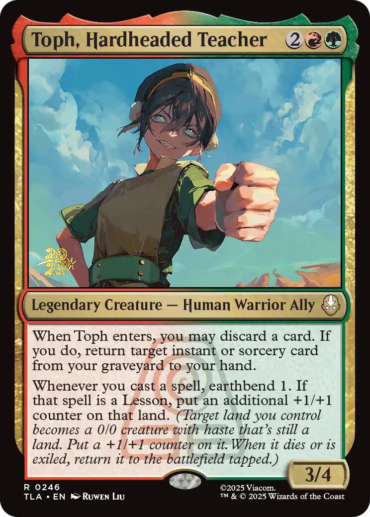 Toph, Hardheaded Teacher [Avatar: The Last Airbender Prerelease Cards] | Empire Gaming NC