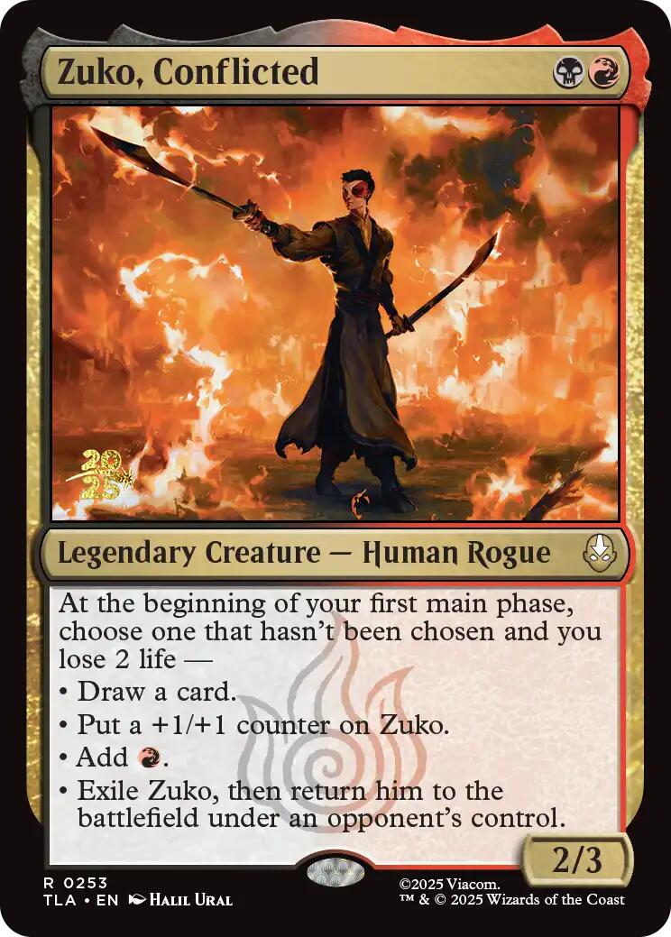 Zuko, Conflicted [Avatar: The Last Airbender Prerelease Cards] | Empire Gaming NC
