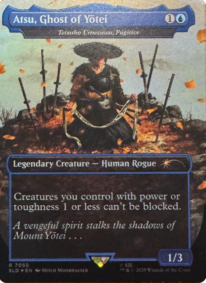 Atsu, Ghost of Yotei - Tetsuko Umezawa, Fugitive (Rainbow Foil) [Secret Lair Drop Series] | Empire Gaming NC