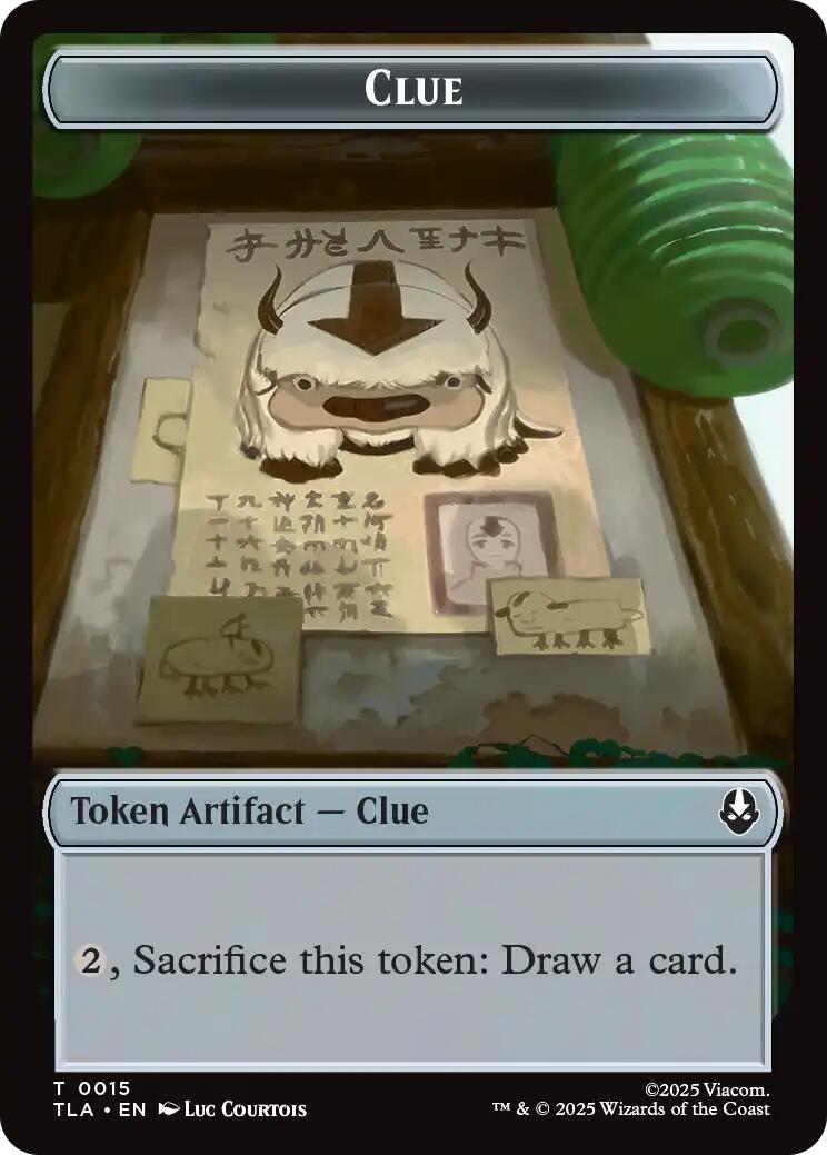 Ally (0004) // Clue (0015) Double-Sided Token [Avatar: The Last Airbender Tokens] | Empire Gaming NC