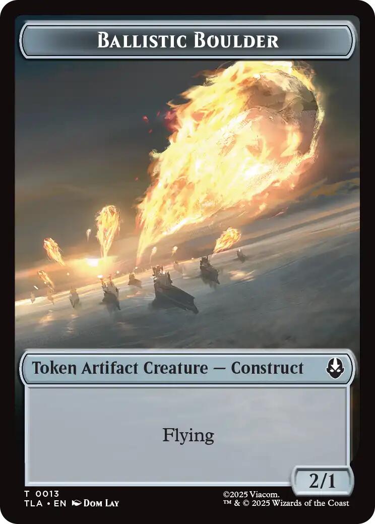 Ballistic Boulder // Soldier (0011) Double-Sided Token [Avatar: The Last Airbender Tokens] | Empire Gaming NC