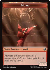Monk // Food (0021) Double-Sided Token [Avatar: The Last Airbender Tokens] | Empire Gaming NC
