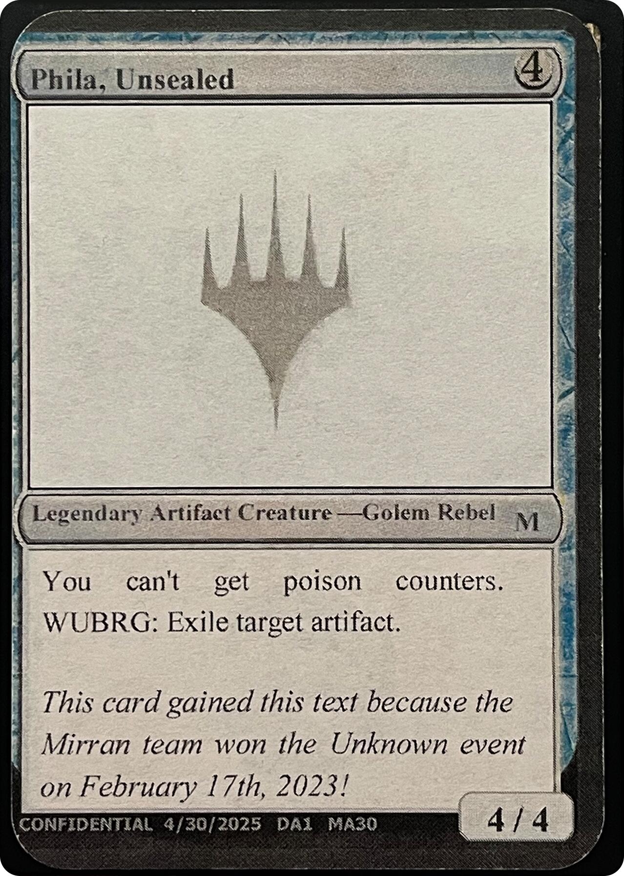 Phila, Unsealed (Reprint) [Unknown Event] | Empire Gaming NC