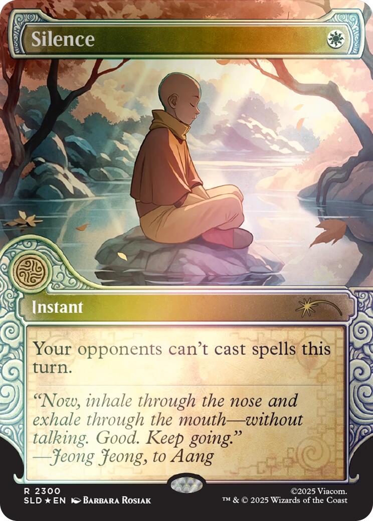 Silence (2300) (Rainbow Foil) [Secret Lair Drop Series] | Empire Gaming NC