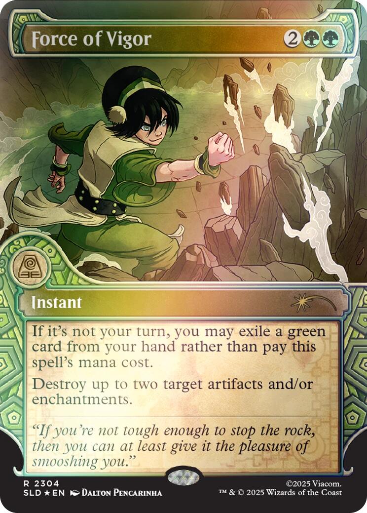 Force of Vigor (Rainbow Foil) [Secret Lair Drop Series] | Empire Gaming NC