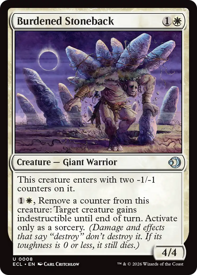 Burdened Stoneback [Lorwyn Eclipsed] | Empire Gaming NC