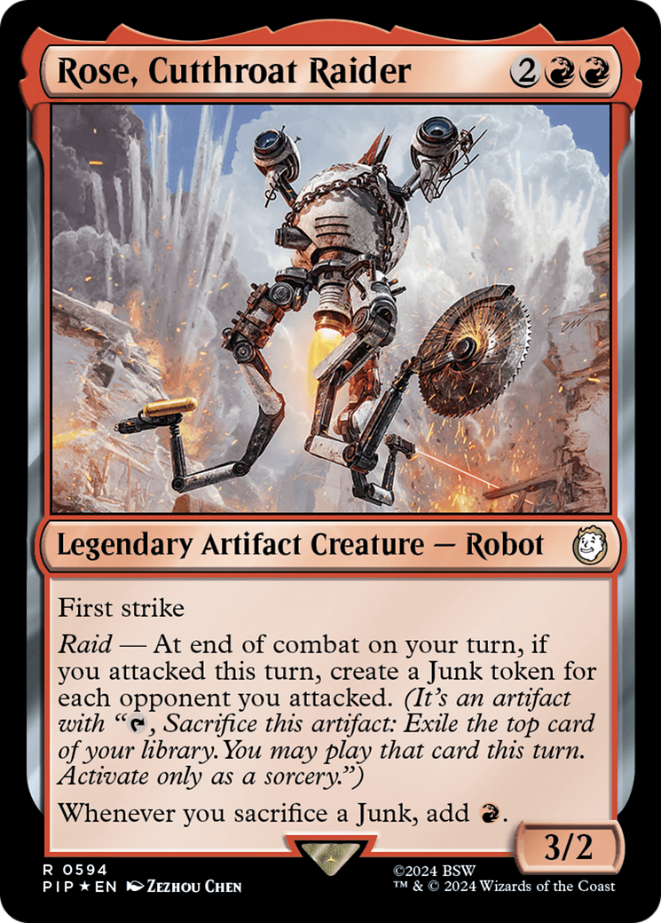 Rose, Cutthroat Raider (Surge Foil) [Fallout] | Empire Gaming NC