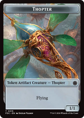 Thopter // Myr Double-Sided Token [Foundations Commander Tokens] | Empire Gaming NC