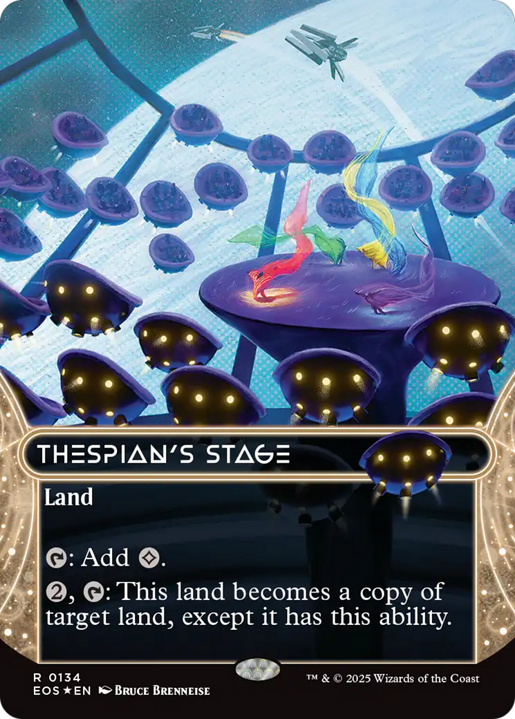 Thespian's Stage (0134) (Borderless) (Galaxy Foil) [Edge of Eternities: Stellar Sights] | Empire Gaming NC