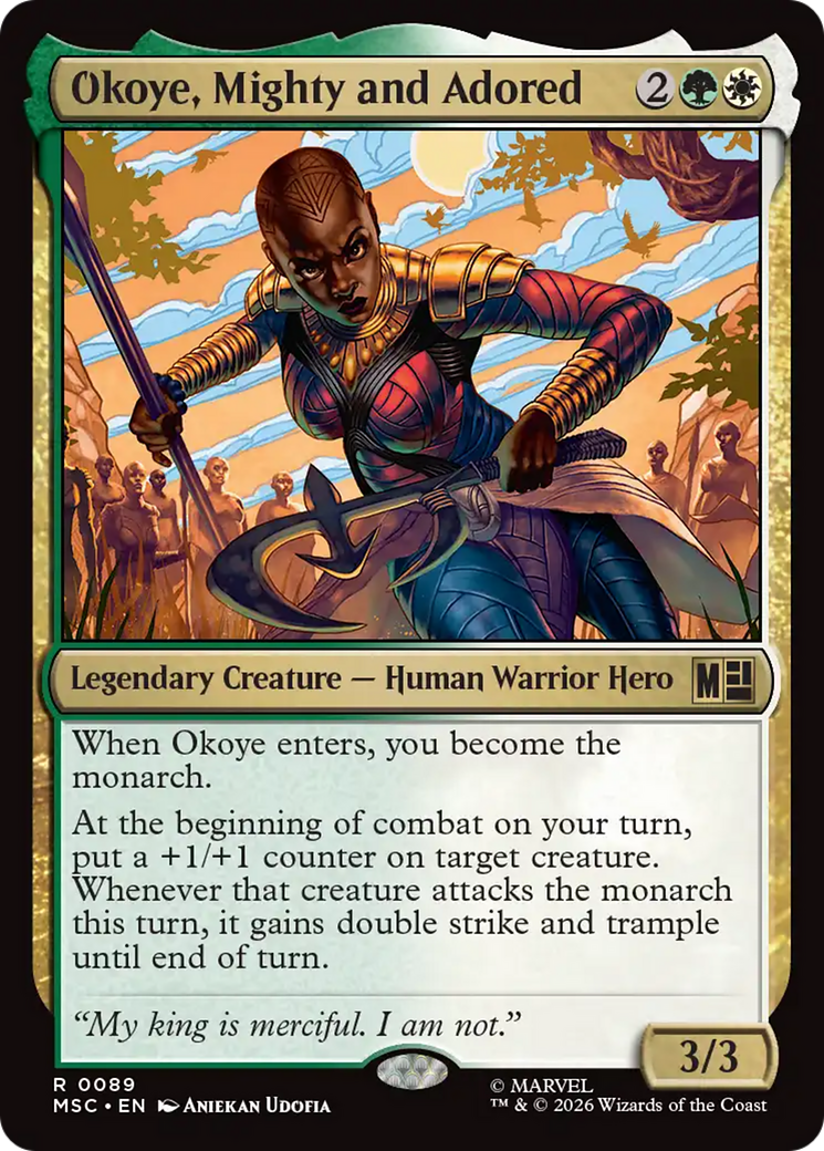 Okoye, Mighty and Adored (Surge Foil) [Marvel Super Heroes Commander] | Empire Gaming NC