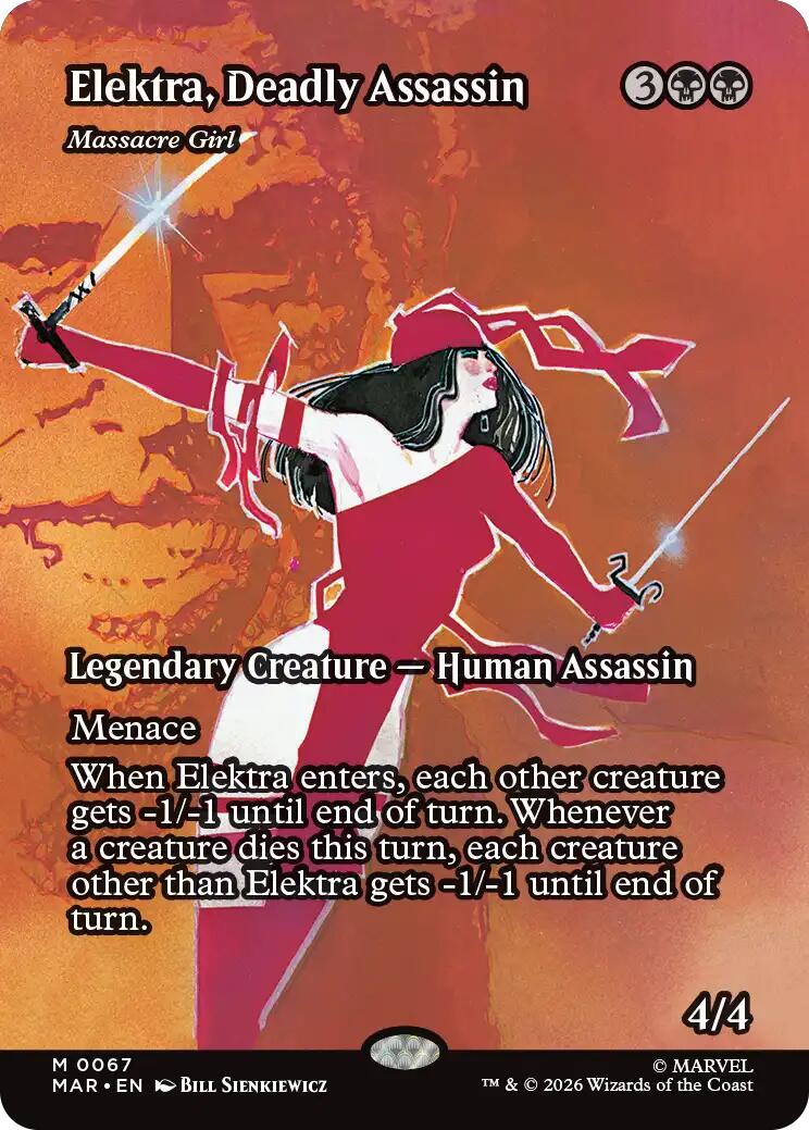 Elektra, Deadly Assassin - Massacre Girl (Borderless) [Marvel Universe: Eternal-Legal] | Empire Gaming NC
