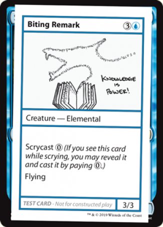 Biting Remark (2021 Edition) [Mystery Booster Playtest Cards] | Empire Gaming NC