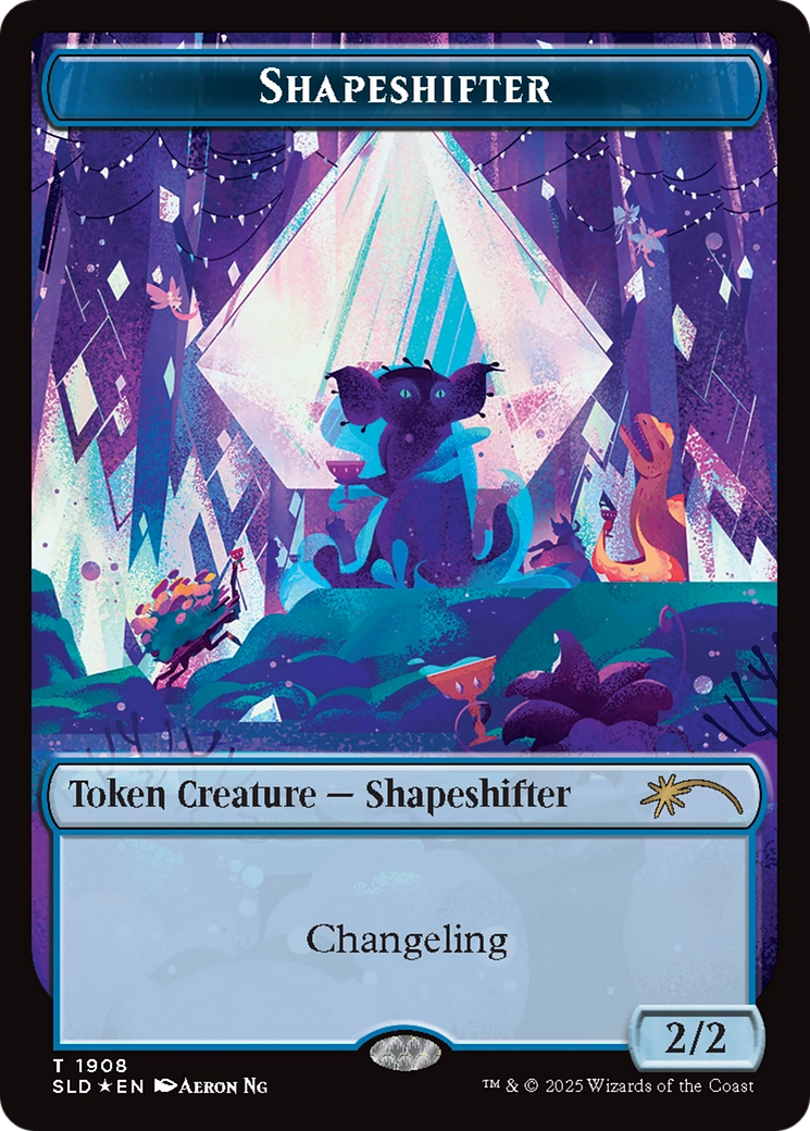 Shapeshifter Token (1908) (Double Rainbow Foil) [Secret Lair Drop Series] | Empire Gaming NC