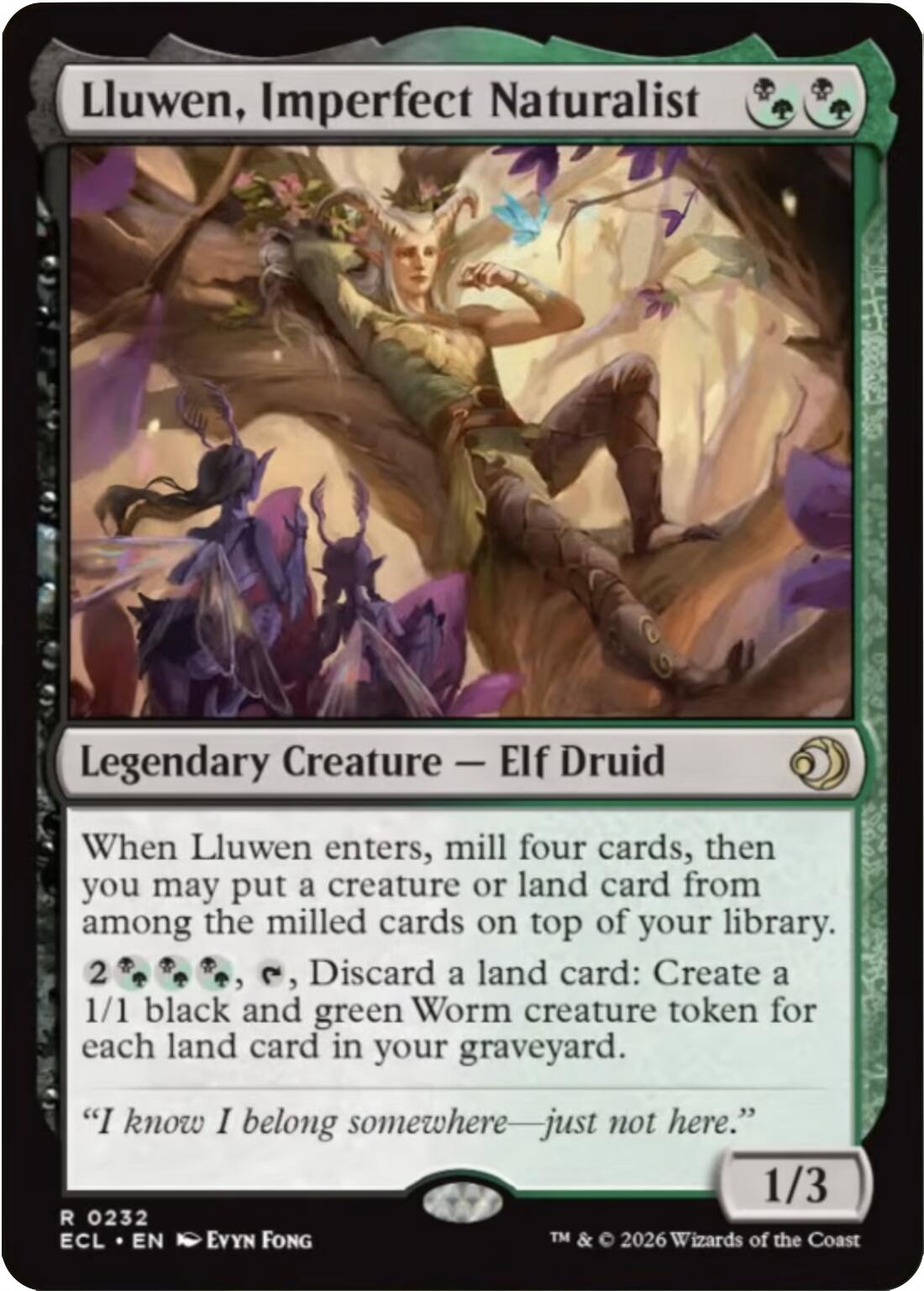 Lluwen, Imperfect Naturalist [Lorwyn Eclipsed] | Empire Gaming NC