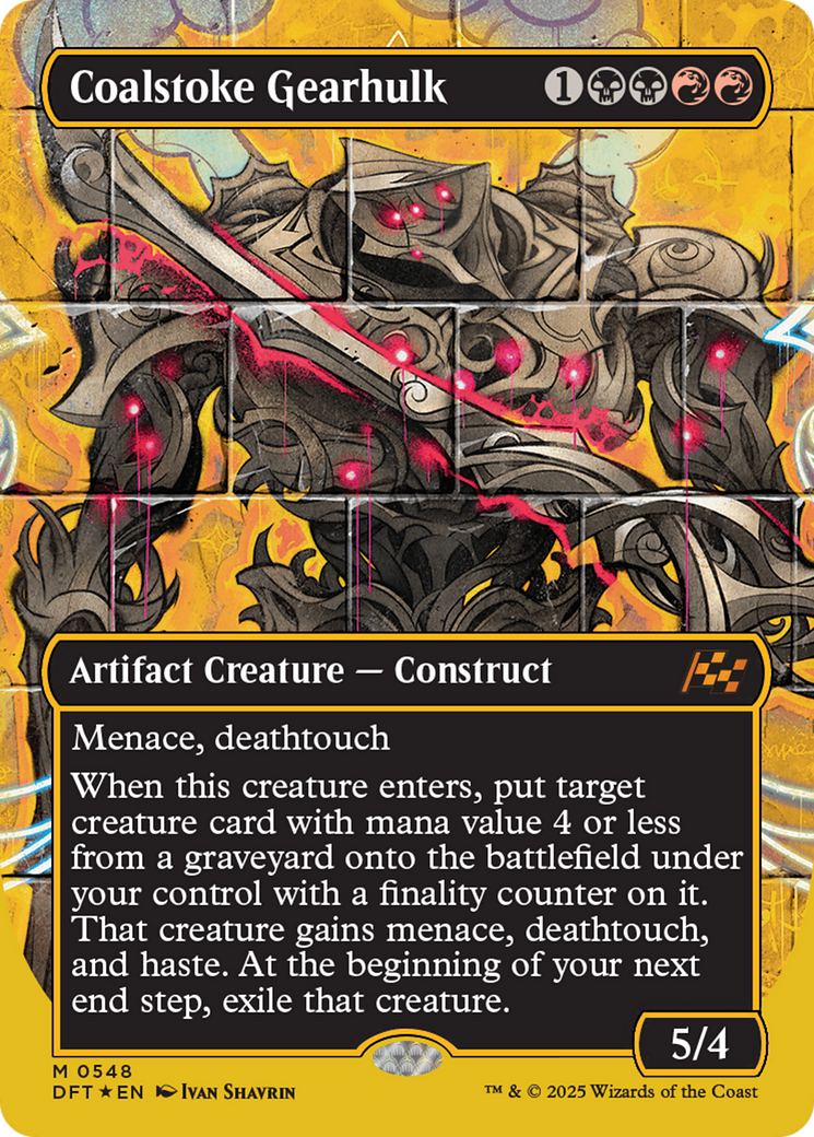 Coalstoke Gearhulk (Borderless) (First-Place Foil) [Aetherdrift] | Empire Gaming NC