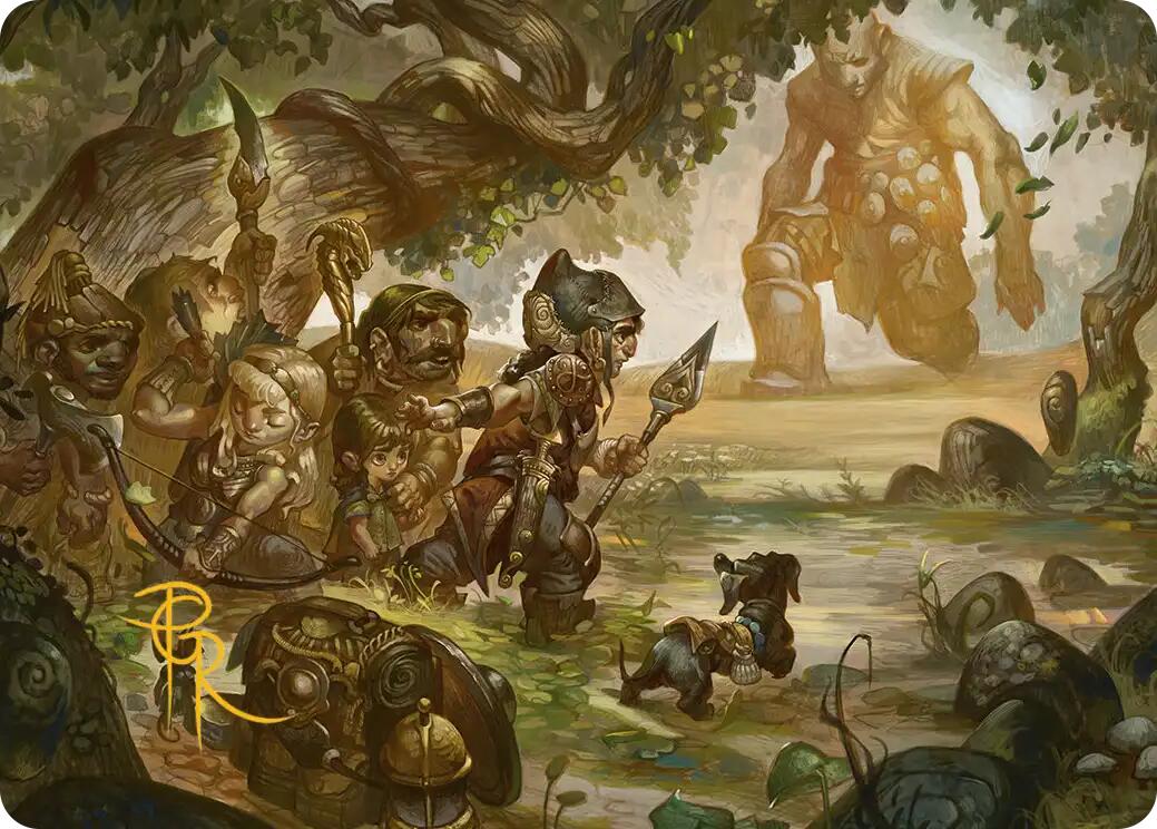 Protective Response Art Card (Gold-Stamped Signature) [Lorwyn Eclipsed Art Series] | Empire Gaming NC