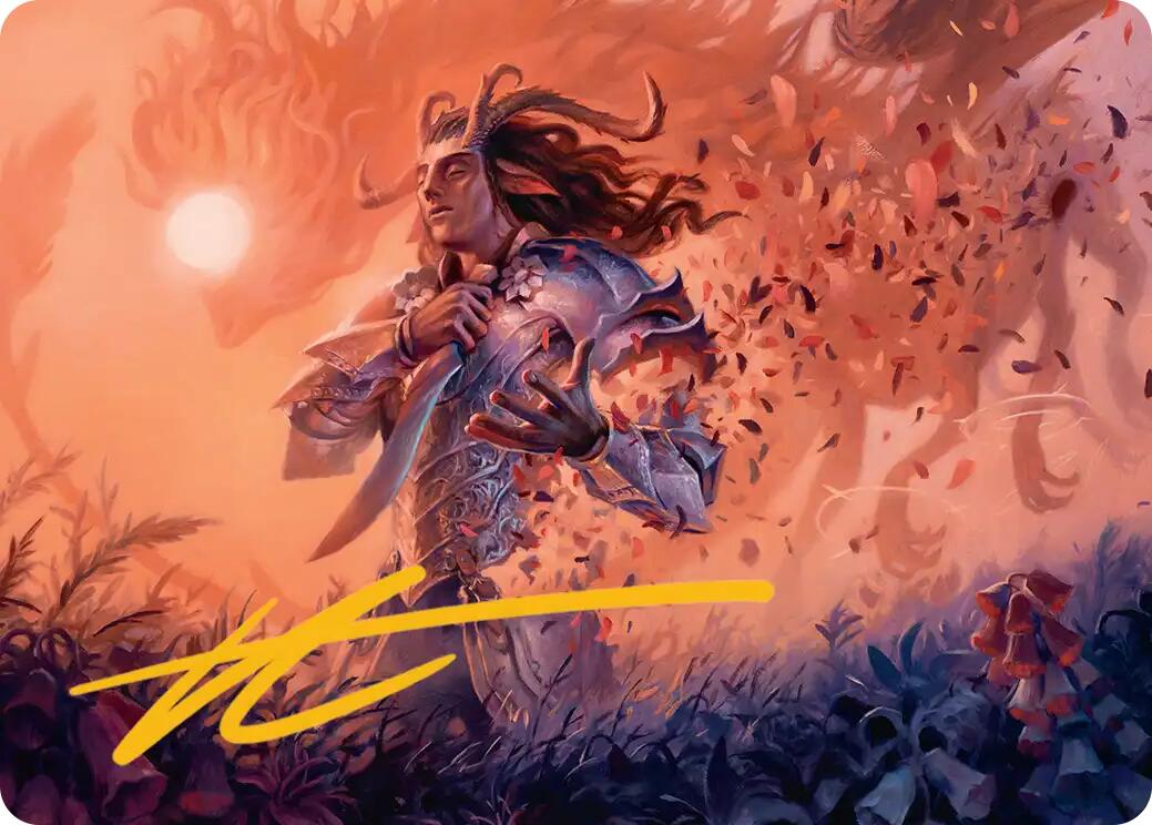 Rhys, the Evermore Art Card (Gold-Stamped Signature) [Lorwyn Eclipsed Art Series] | Empire Gaming NC