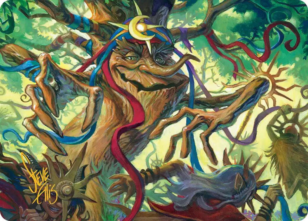 Sun-Dappled Celebrant Art Card (Gold-Stamped Signature) [Lorwyn Eclipsed Art Series] | Empire Gaming NC