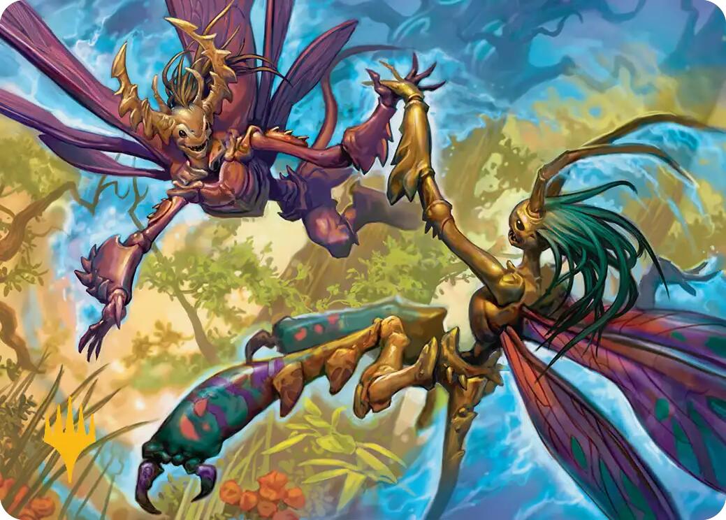 Illusion Spinners Art Card (Gold-Stamped Planeswalker Symbol) [Lorwyn Eclipsed Art Series] | Empire Gaming NC