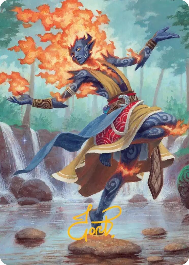Ashling, Rekindled Art Card (16/54) (Gold-Stamped Signature) [Lorwyn Eclipsed Art Series] | Empire Gaming NC