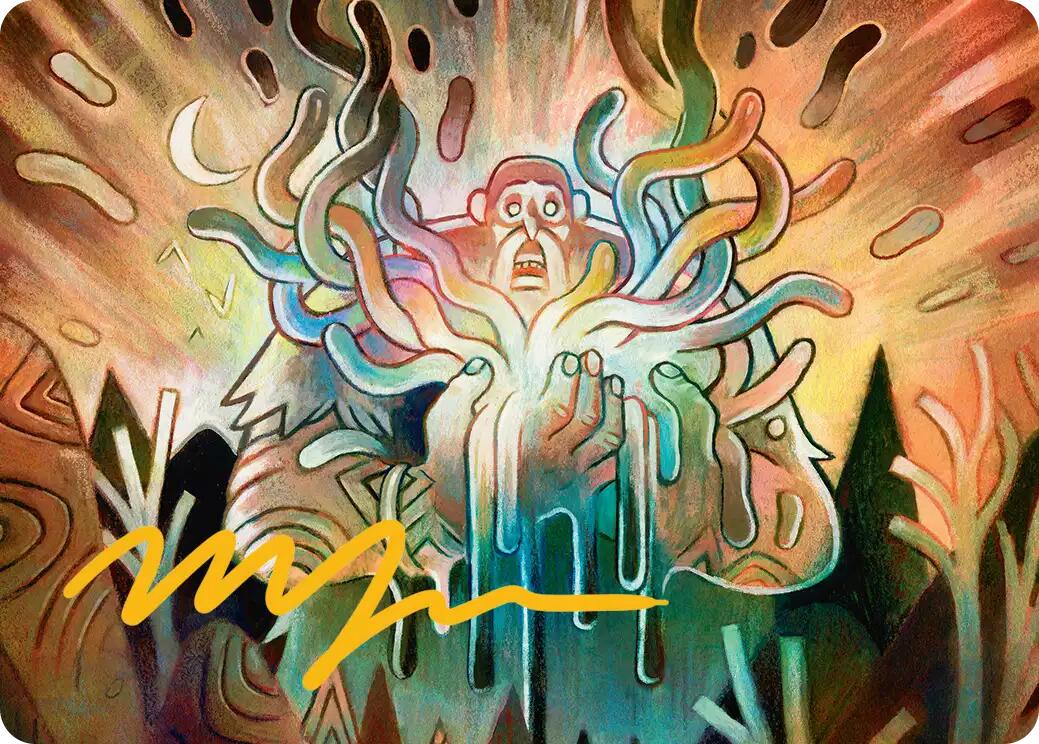 Aurora Awakener Art Card (40/54) (Gold-Stamped Signature) [Lorwyn Eclipsed Art Series] | Empire Gaming NC