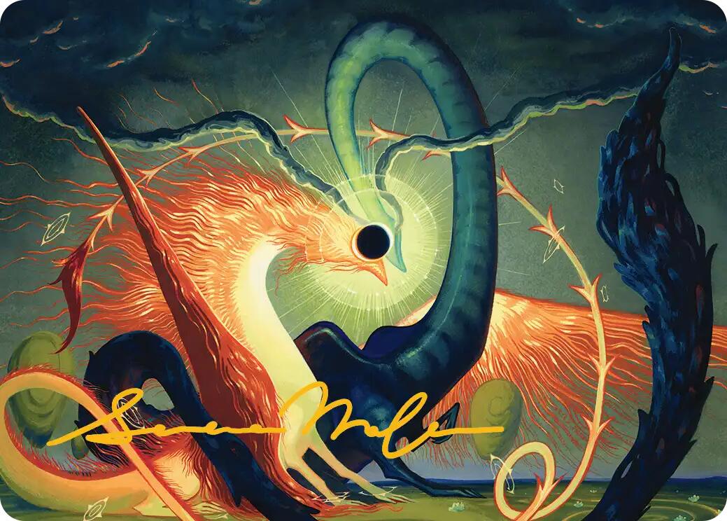 Celestial Reunion Art Card (42/54) (Gold-Stamped Signature) [Lorwyn Eclipsed Art Series] | Empire Gaming NC