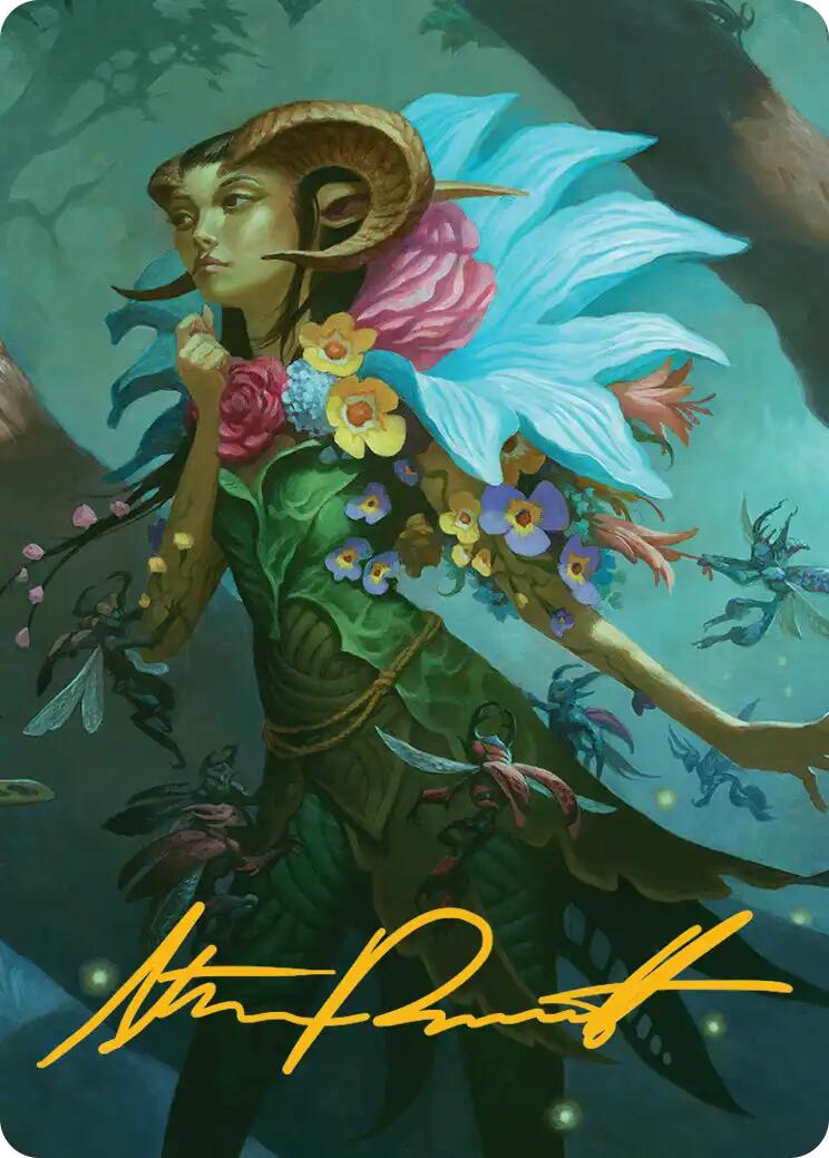 Maralen, Fae Ascendant Art Card (Gold-Stamped Signature) [Lorwyn Eclipsed Art Series] | Empire Gaming NC