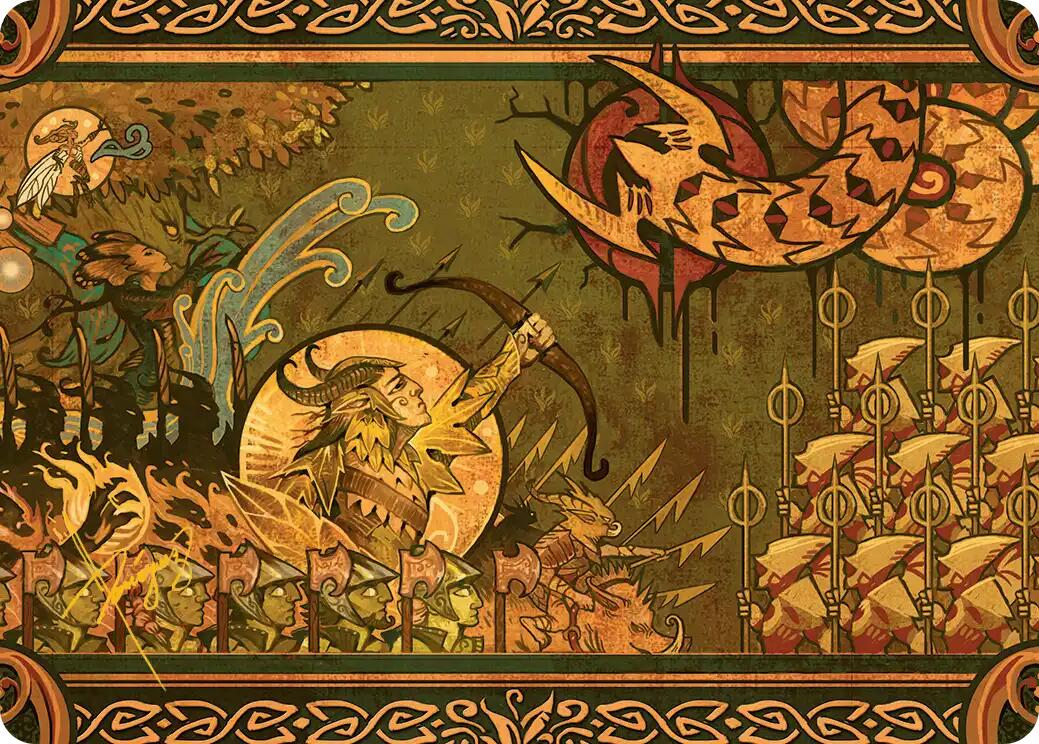 Chronicle of Victory Art Card (Gold-Stamped Signature) [Lorwyn Eclipsed Art Series] | Empire Gaming NC
