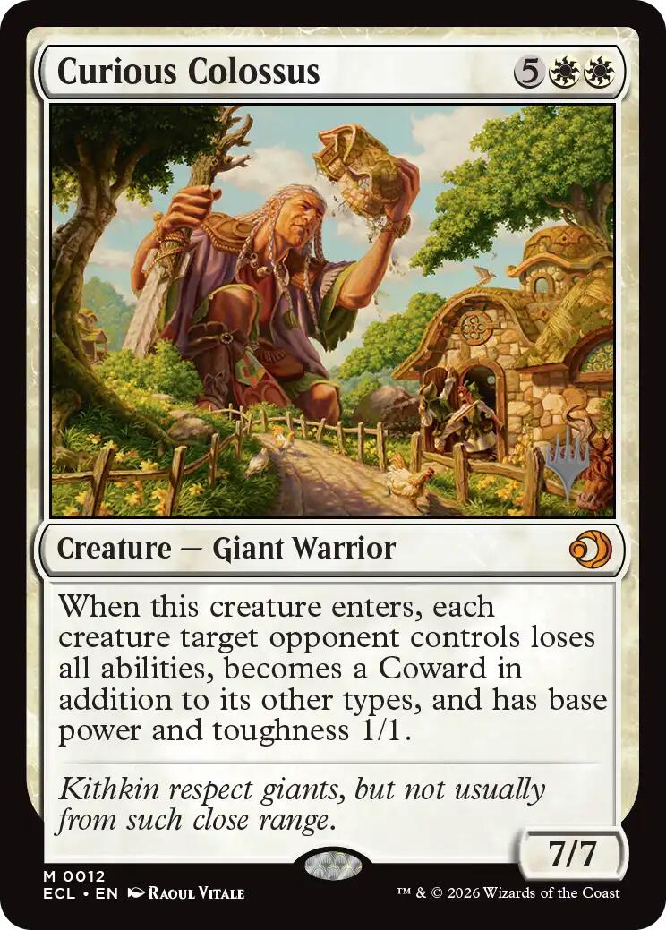 Curious Colossus [Lorwyn Eclipsed Promos] | Empire Gaming NC