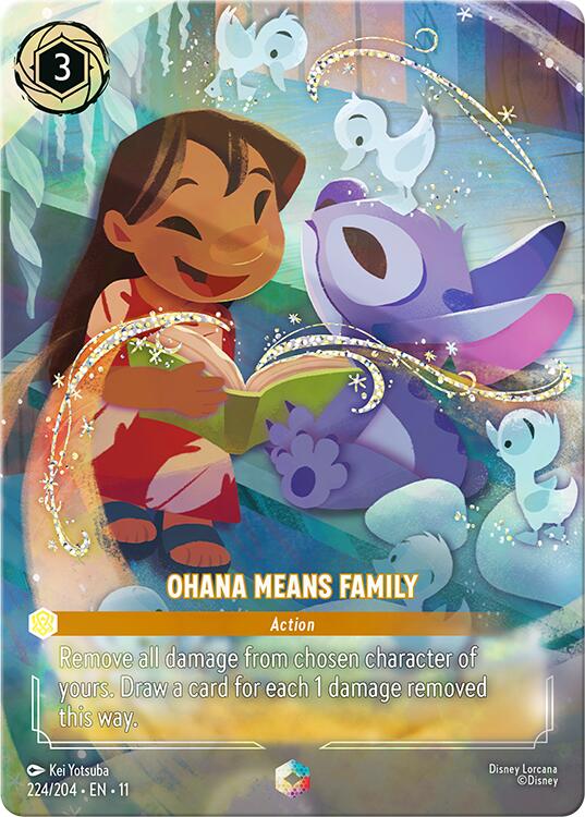 Ohana Means Family (Enchanted) (224/204) [Winterspell] | Empire Gaming NC