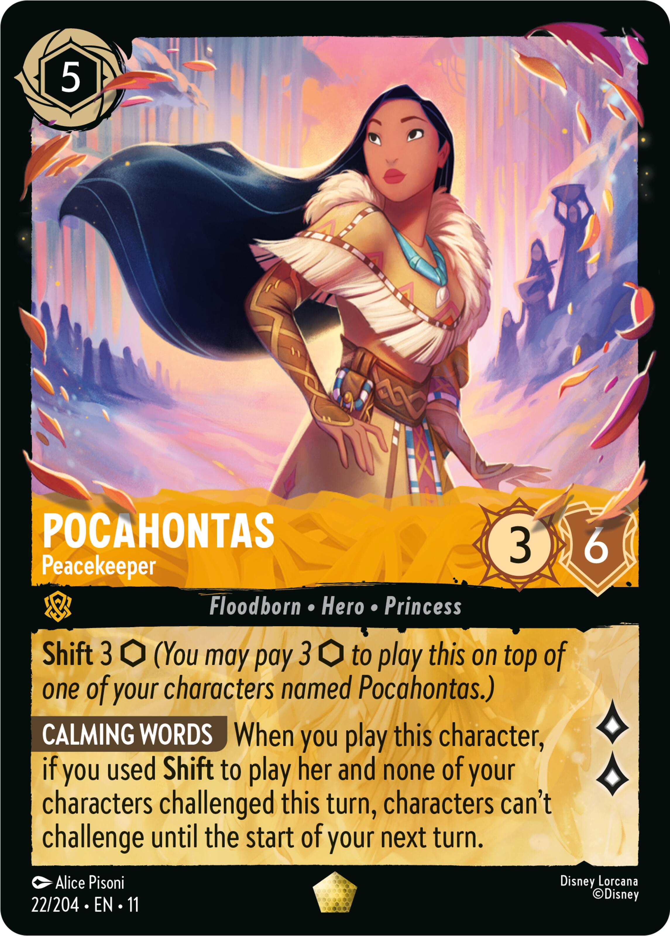 Pocahontas - Peacekeeper (22/204) [Winterspell] | Empire Gaming NC