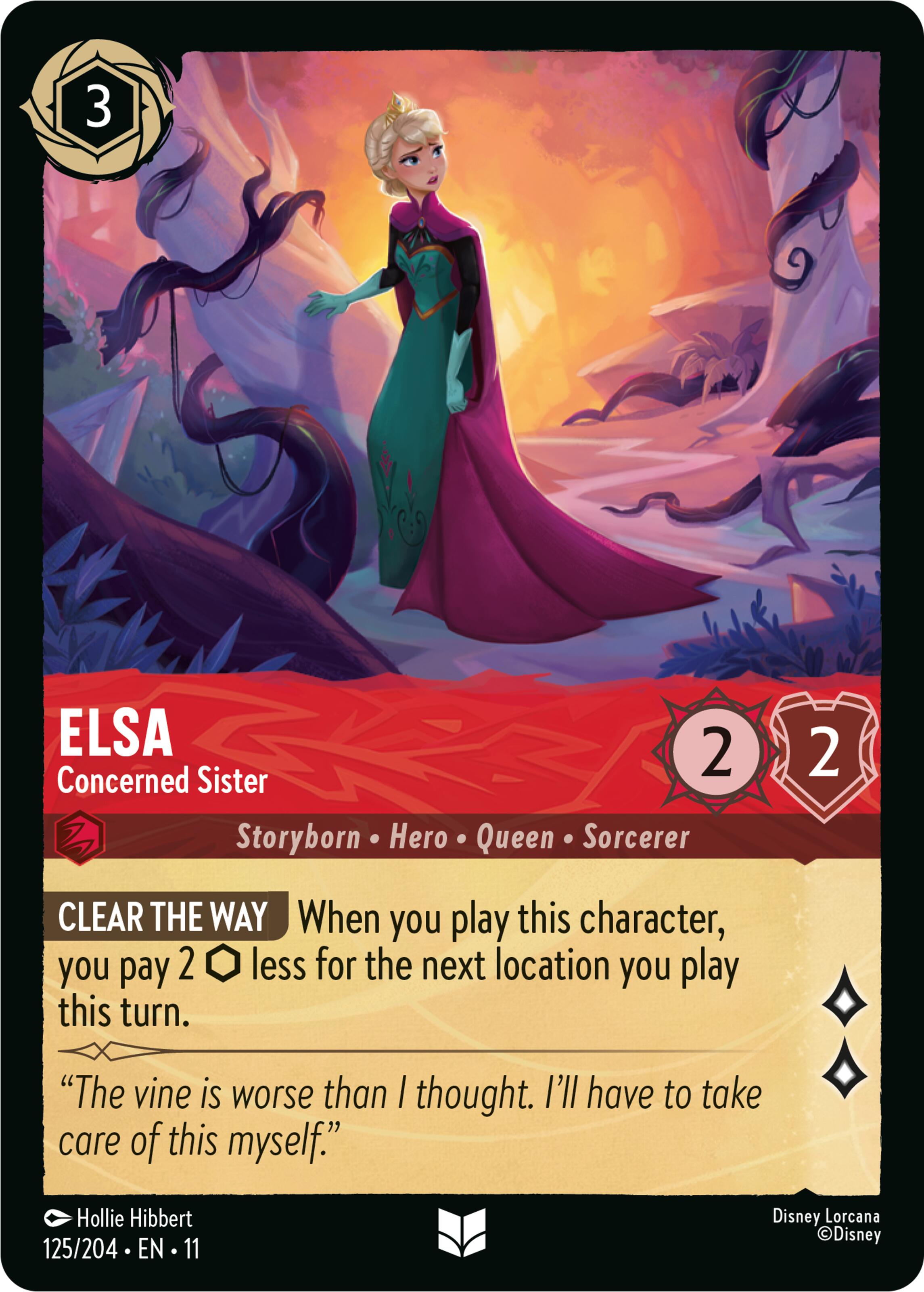 Elsa - Concerned Sister (125/204) [Winterspell] | Empire Gaming NC