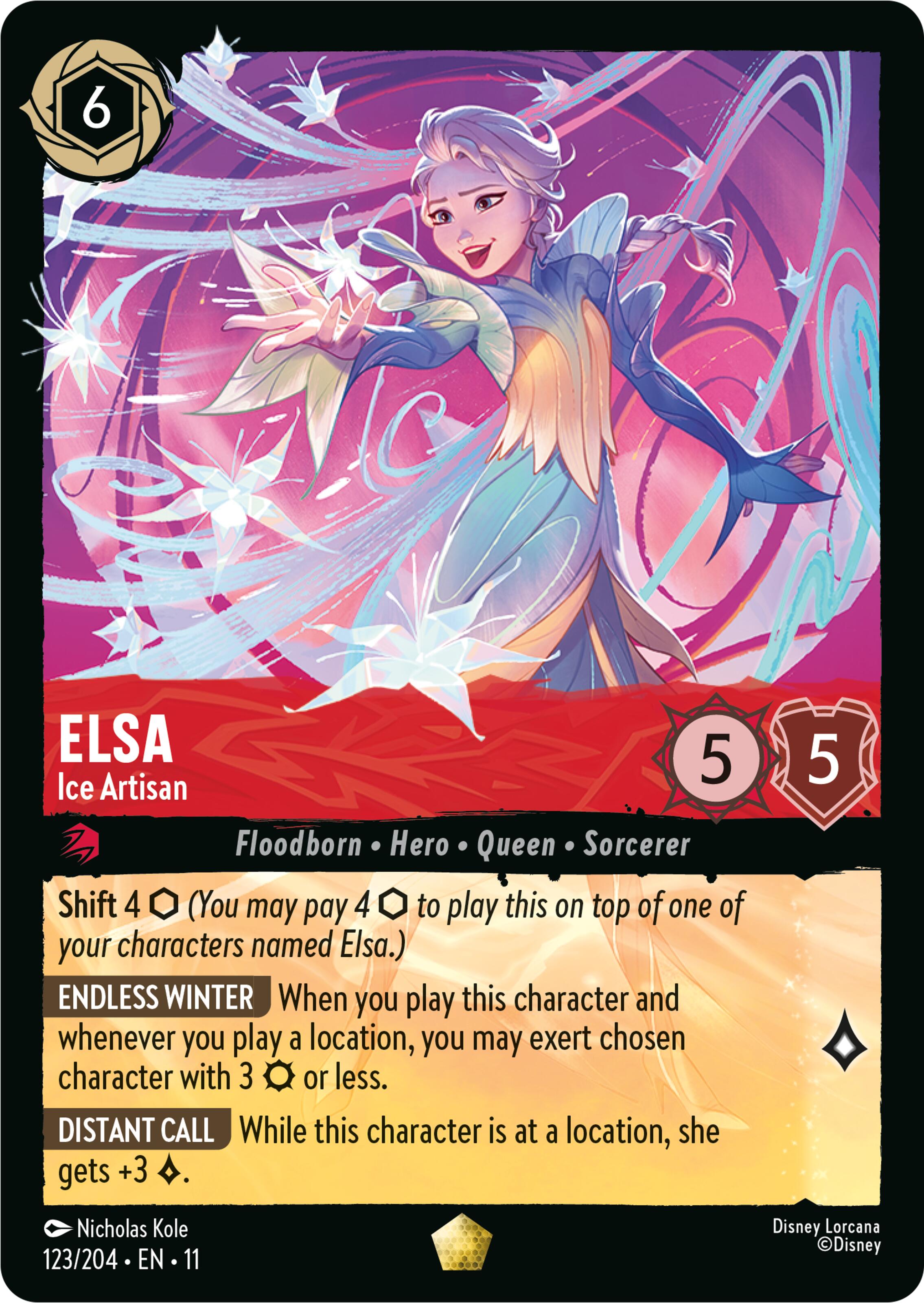 Elsa - Ice Artisan (123/204) [Winterspell] | Empire Gaming NC