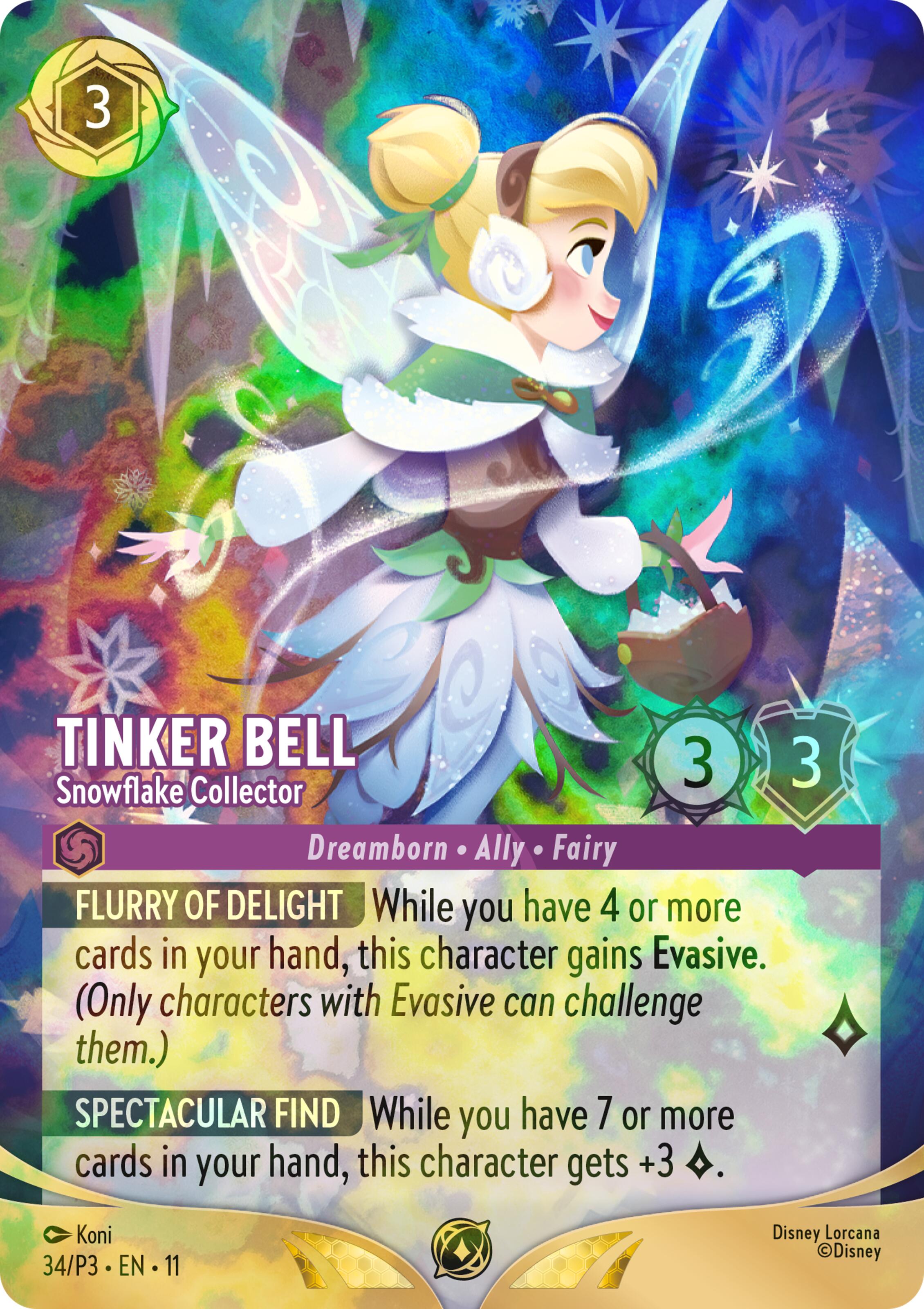 Tinker Bell - Snowflake Collector (Store Championship) (34) [Promo Cards] | Empire Gaming NC