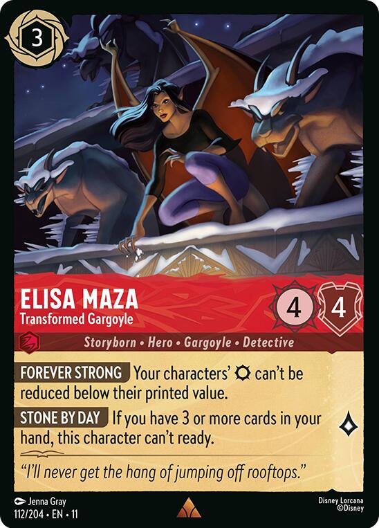 Elisa Maza - Transformed Gargoyle (112/204) [Winterspell] | Empire Gaming NC