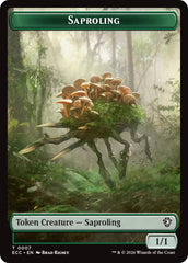 Saproling // Scarecrow Double-Sided Token [Lorwyn Eclipsed Tokens] | Empire Gaming NC