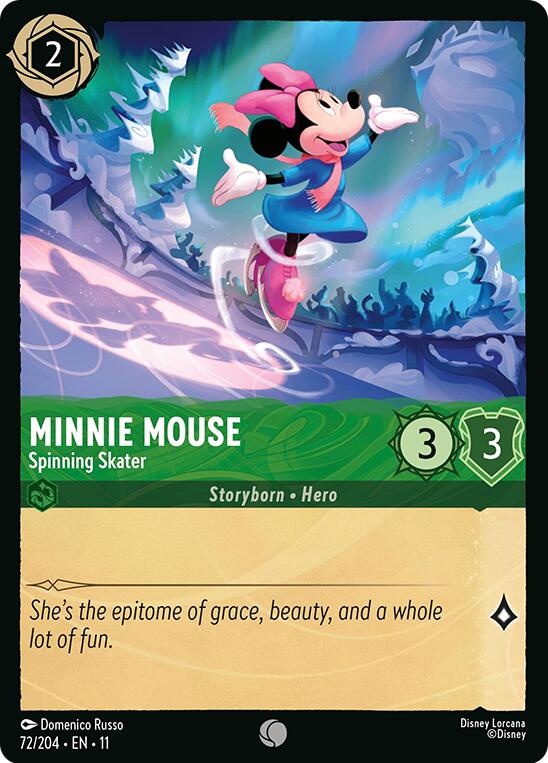 Minnie Mouse - Spinning Skater (72/204) [Winterspell] | Empire Gaming NC