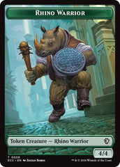 Rhino Warrior // Elemental (0010) Double-Sided Token [Lorwyn Eclipsed Tokens] | Empire Gaming NC