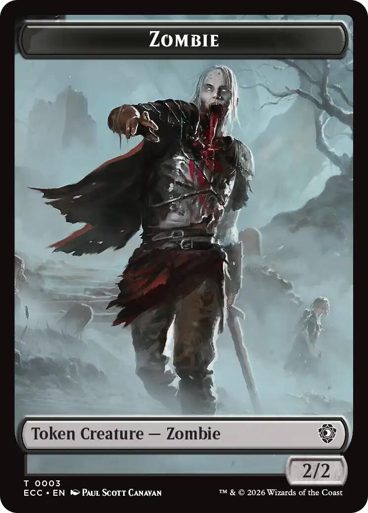 Zombie // Snake Double-Sided Token [Lorwyn Eclipsed Tokens] | Empire Gaming NC