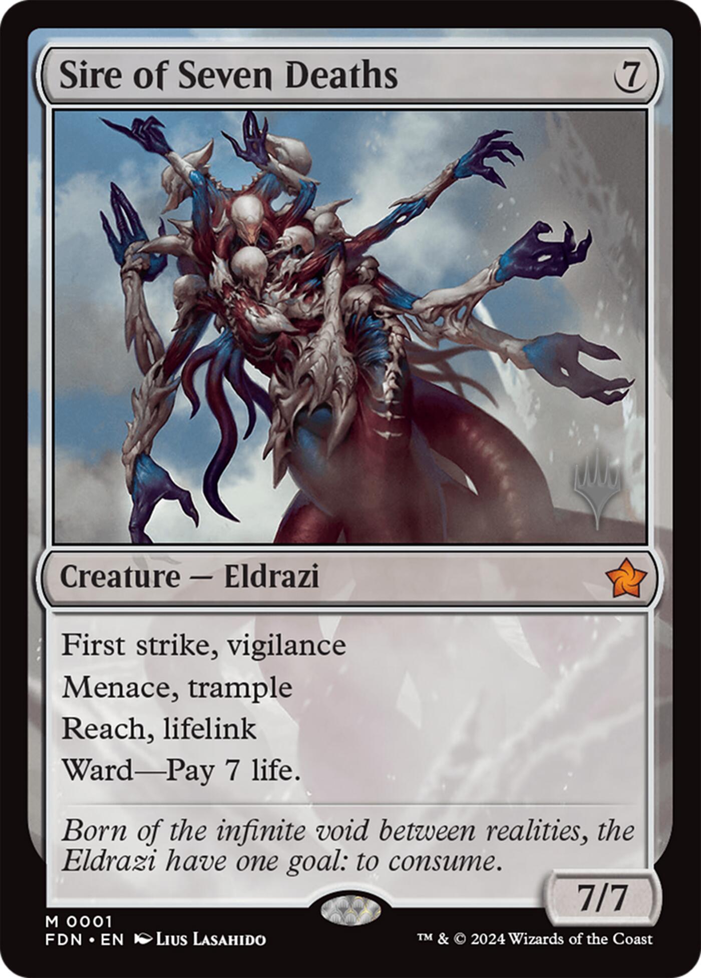 Sire of Seven Deaths [Lorwyn Eclipsed Promos] | Empire Gaming NC