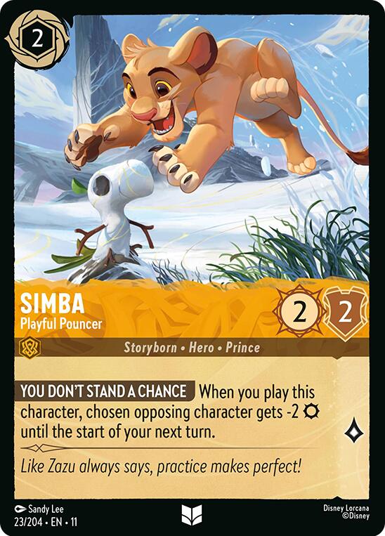 Simba - Playful Pouncer (23/204) [Winterspell] | Empire Gaming NC