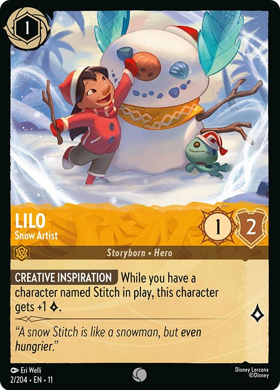Lilo - Snow Artist (2/204) [Winterspell] | Empire Gaming NC