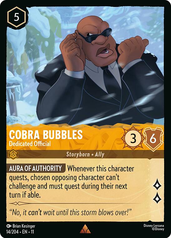 Cobra Bubbles - Dedicated Official (14/204) [Winterspell] | Empire Gaming NC