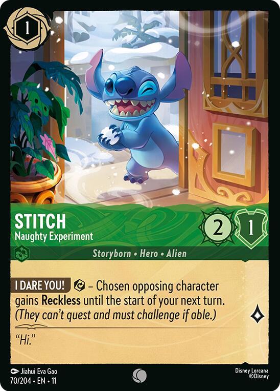 Stitch - Naughty Experiment (70/204) [Winterspell] | Empire Gaming NC