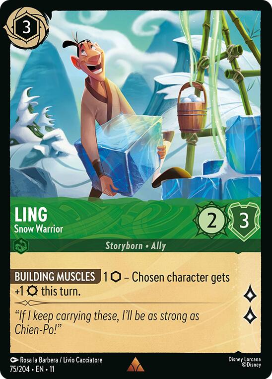 Ling - Snow Warrior (75/204) [Winterspell] | Empire Gaming NC