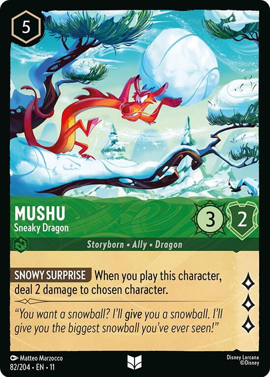 Mushu - Sneaky Dragon (82/204) [Winterspell] | Empire Gaming NC