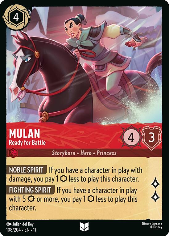 Mulan - Ready for Battle (108/204) [Winterspell] | Empire Gaming NC