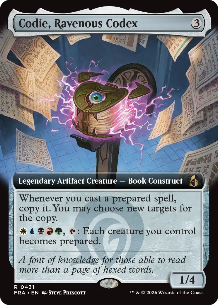 Codie, Ravenous Codex (Extended Art) [Reality Fracture] | Empire Gaming NC